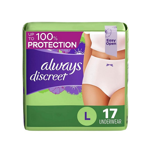 Always Discreet Maximum Protection Underwear Large
