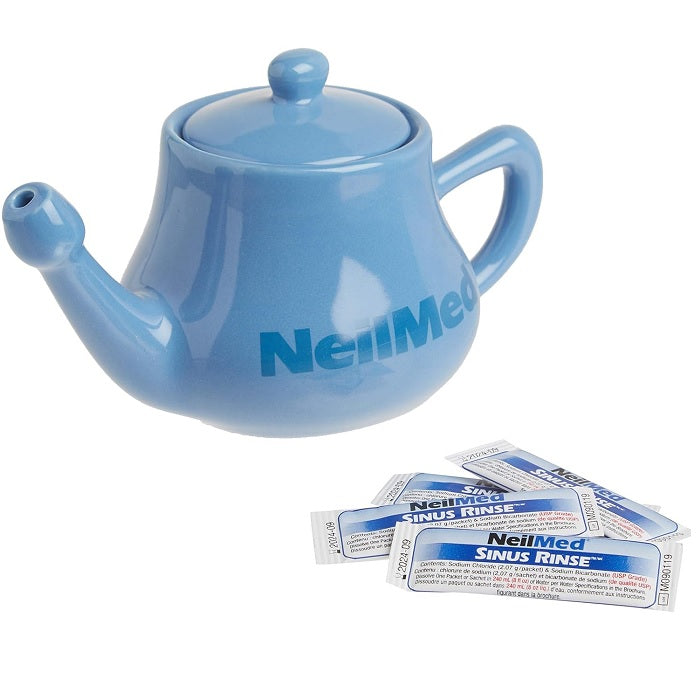 NeilMed NasaFlo Porceline Neti Pot 50 Sachets