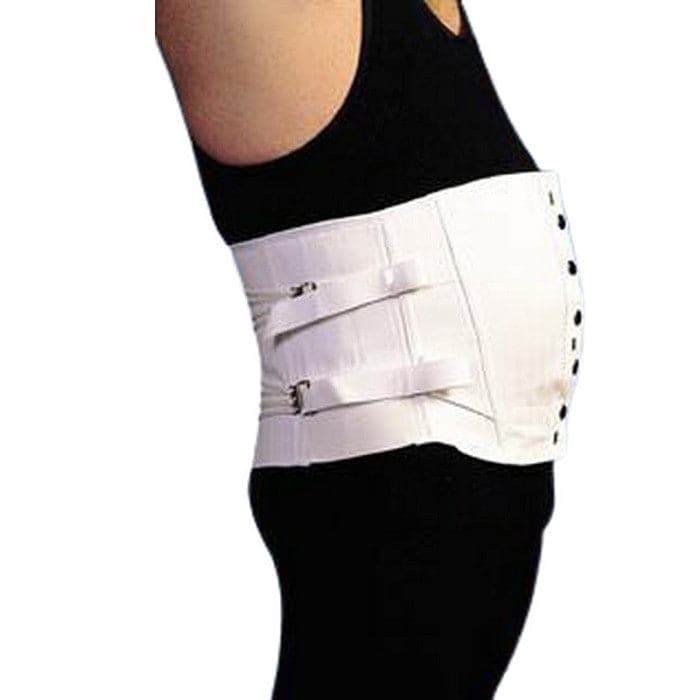 Airway Surgical OTC Men's Lumbosacral Orthosis Side Lace Corsets, 3 Pulls,  2 Steels, Power Net