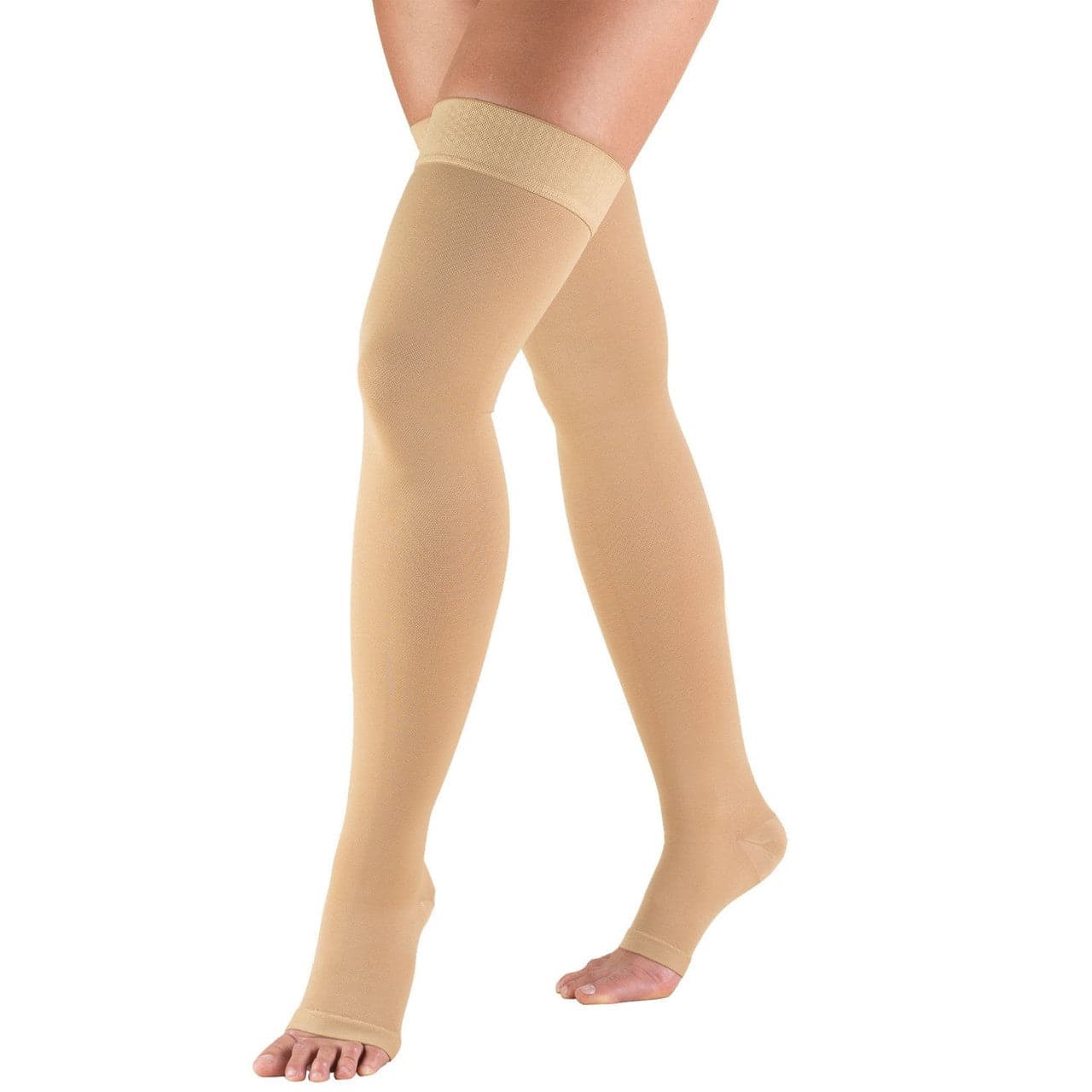 Generic S_XL Elastic Open Toe Knee High Stockings Calf Compression