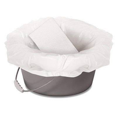 CareBag Bedpan and Commode Pail Liner with Absorbent Pad