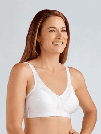 Mastectomy Bra Soft Shape T-Shirt Size 40D White