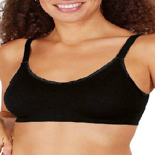 Mastectomy Bra 'Isadora Wire Free Soft Cup' in Black –