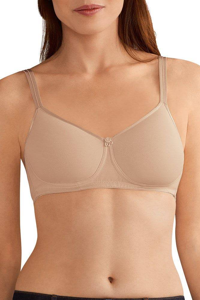 Amoena Womens Alina Padded Wire-Free Pocketed Mastectomy Bra Light  Rose/Grey 34A at  Women's Clothing store