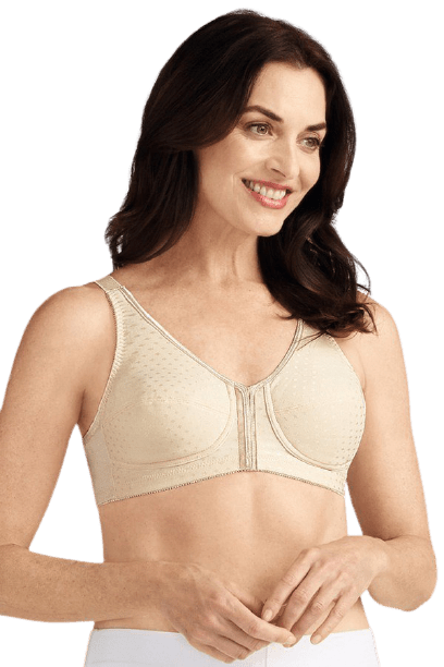 Front Close Mastectomy Bra with Modern Lace (Sister) 1105263-S -  1113970-F:Pantone Tap Shoe:40F