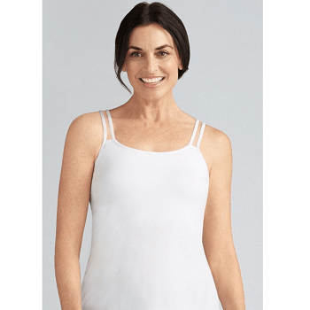Cool Cotton Tank Top w/ Pocketed Built-In Bra