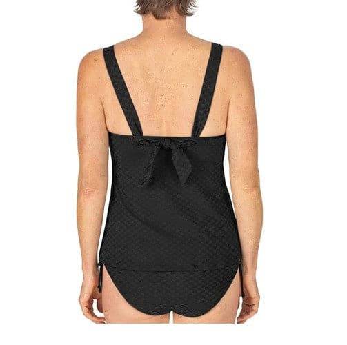 Amoena Forever Retro Tankini Swim Top - Elegant Black