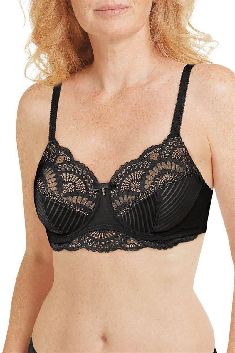 Halo Lace Soft Cup Bra (Black) – Not Just Bras