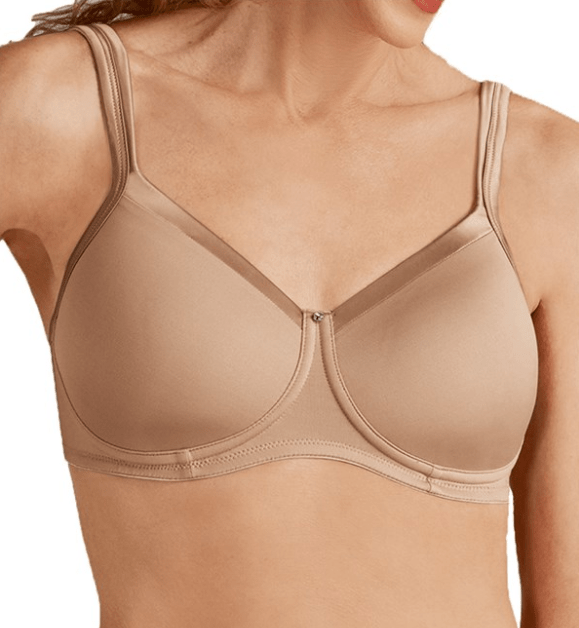 Stylish bra, microfiber, wide shoulder straps, straps over bust, A to J-cup