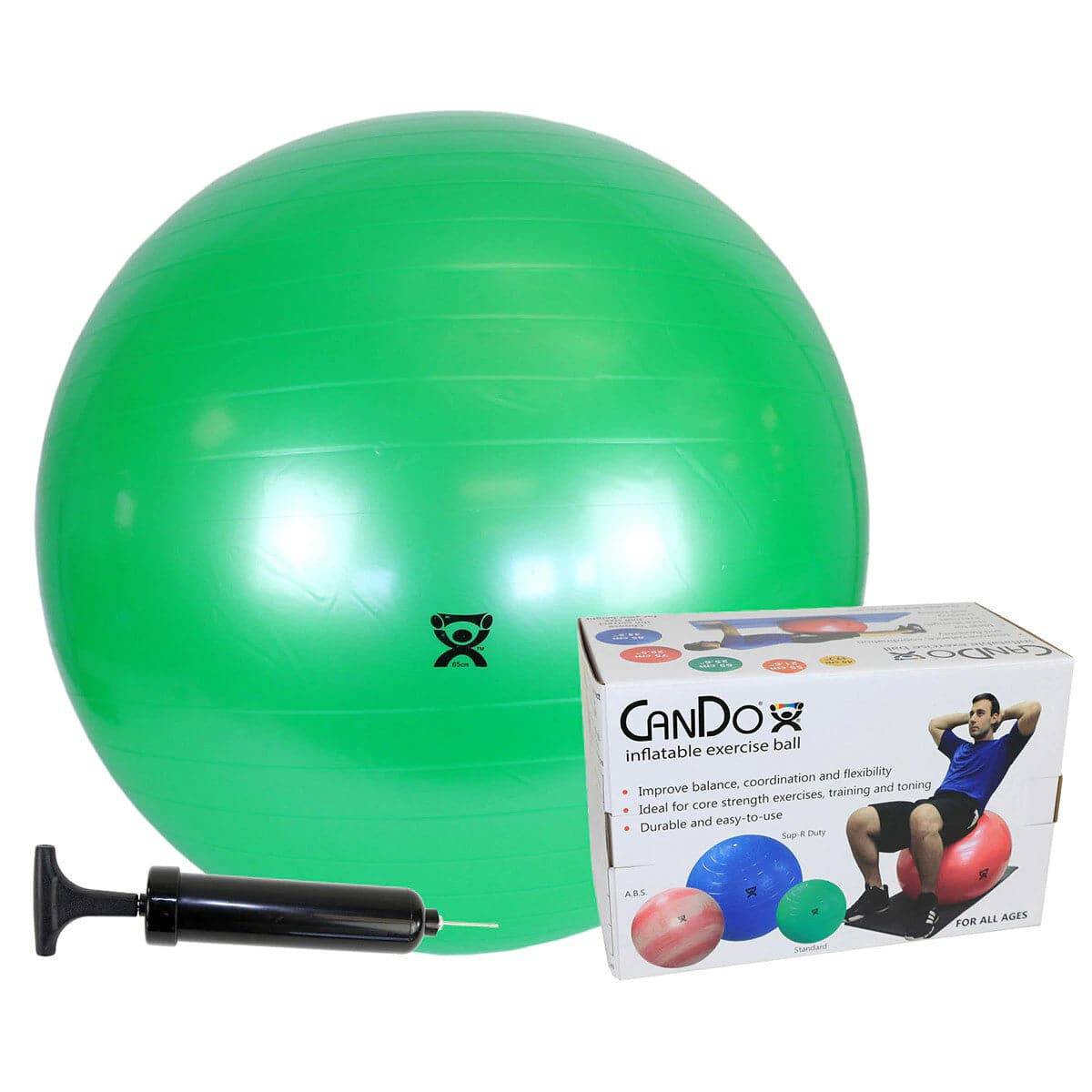 Inflatable workout deals ball