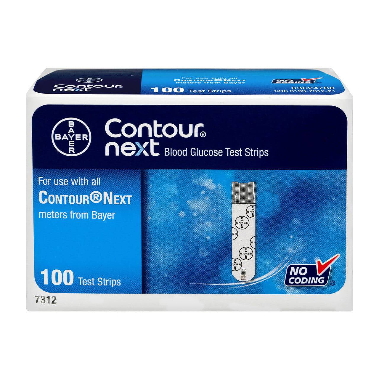 Contour Next Blood Glucose Meter Test Strips
