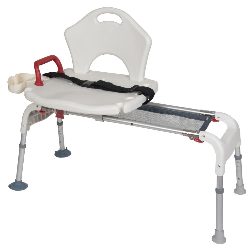 Drive Medical Tub Transfer Bench with Sliding Seat and Fold Up