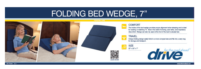 Drive medical folding shop wedge