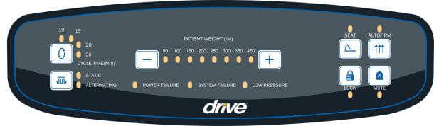Med-Aire 8 inch Alternating Pressure and Low Air Loss Mattress System by  Drive Medical