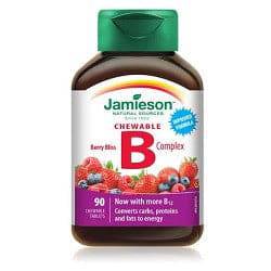 Jamieson Chewable B Complex Berry Bliss - 90 Chewable Tablets