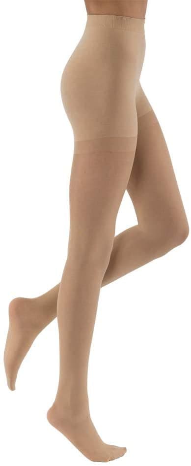  TP TOP BEAUTY Varicose Veins Compression Pantyhose Stocking 20  30 mmHg Closed Toe Support Hose(Beige, Size L) : Health & Household