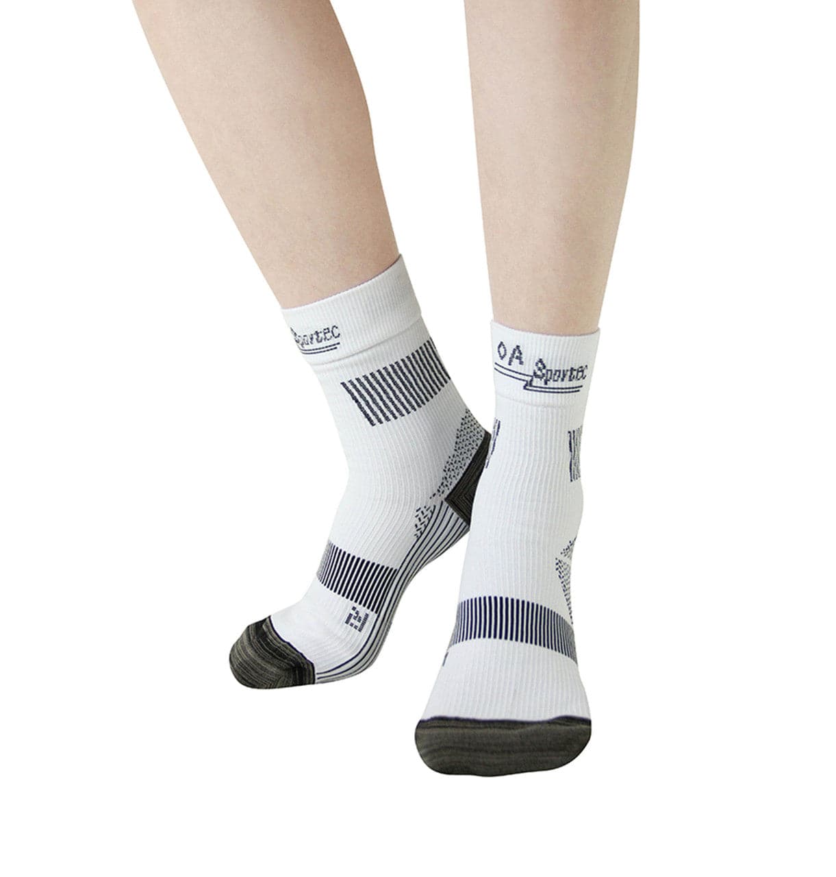 1 Pair Nylon Compression Socks Sports Blood Circulation Elastic Stockings -  White / 40-44 Wholesale