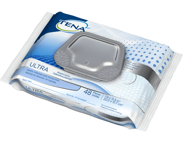 TENA Disposable Ultra Washcloths
