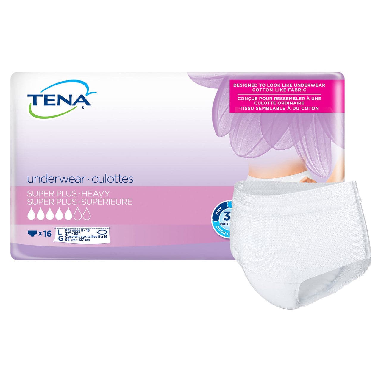 Tena Female Adult Absorbent Underwear, Count of 20 (Pack of 2)
