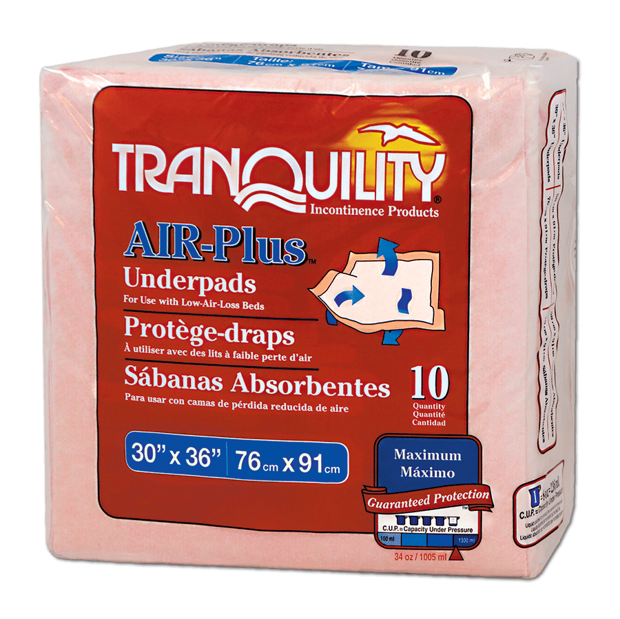 Tranquility Air-Plus Absorbant Incontinence Underpads