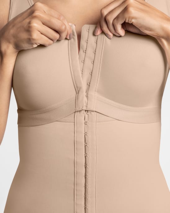 Leonisa Sculpting Body Shaper With Built-In Back Support Bra