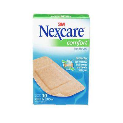 3M Nexcare Comfort Bandages for Knee & Elbow - Pack of 10