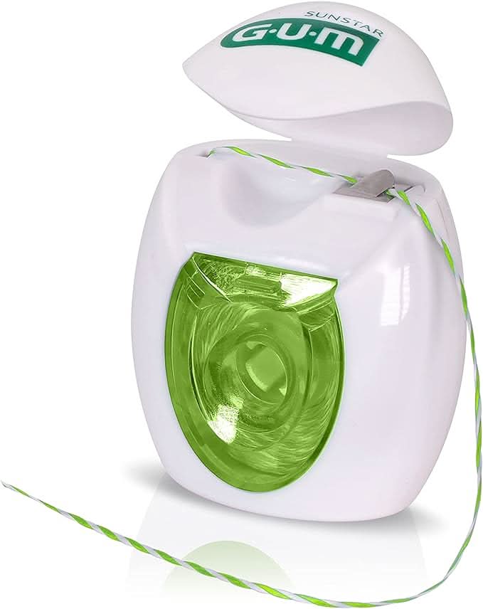 GUM Dual Defence Twisted String Dental Floss 2 x 35M