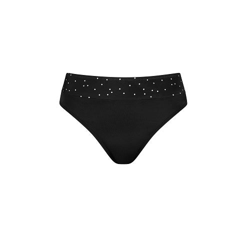 Amoena Santa Maria Panty Bottoms Swimwear Black with White Specks
