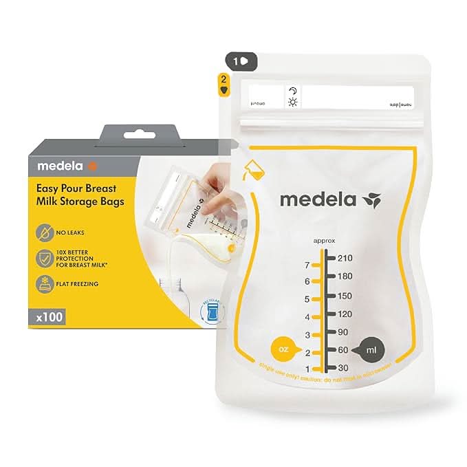 Medela Easy Pour Disposable Breast Milk Storage Bags - Yeswellness