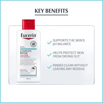 Eucerin Complete Repair Cleanser for Body & Face 500mL