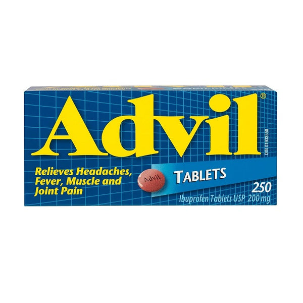 Advil Ibuprofen 200mg 250 Tablets