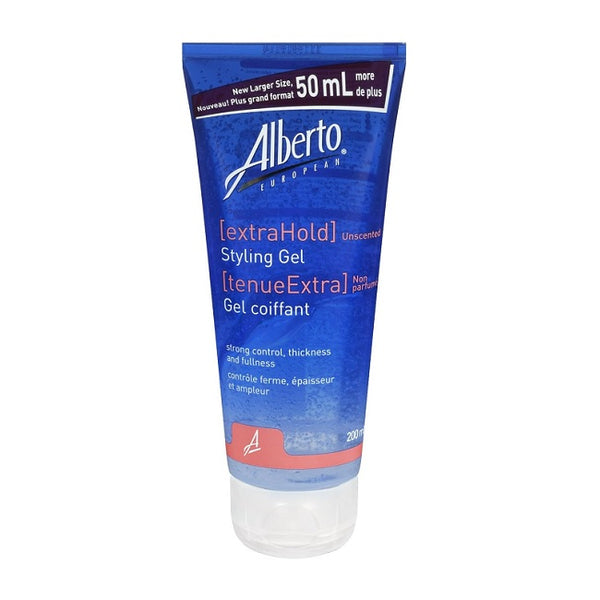 Alberto European Extra Hold Unscented Styling Gel 200mL