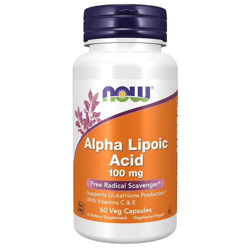 Now Foods Alpha Lipoic Acid 100mg Vit C And Vit E 60 Veg Capsules