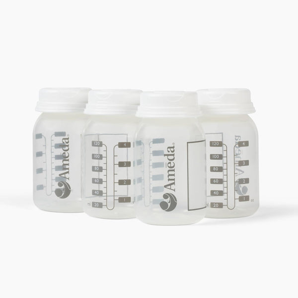 Ameda Breast Milk Storage Bottles 4 count