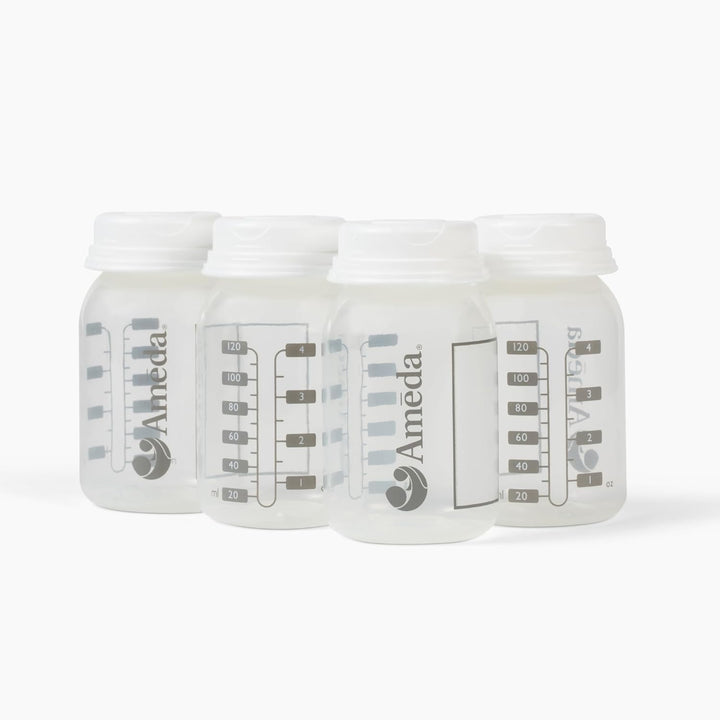 Ameda Breast Milk Storage Bottles 4 count