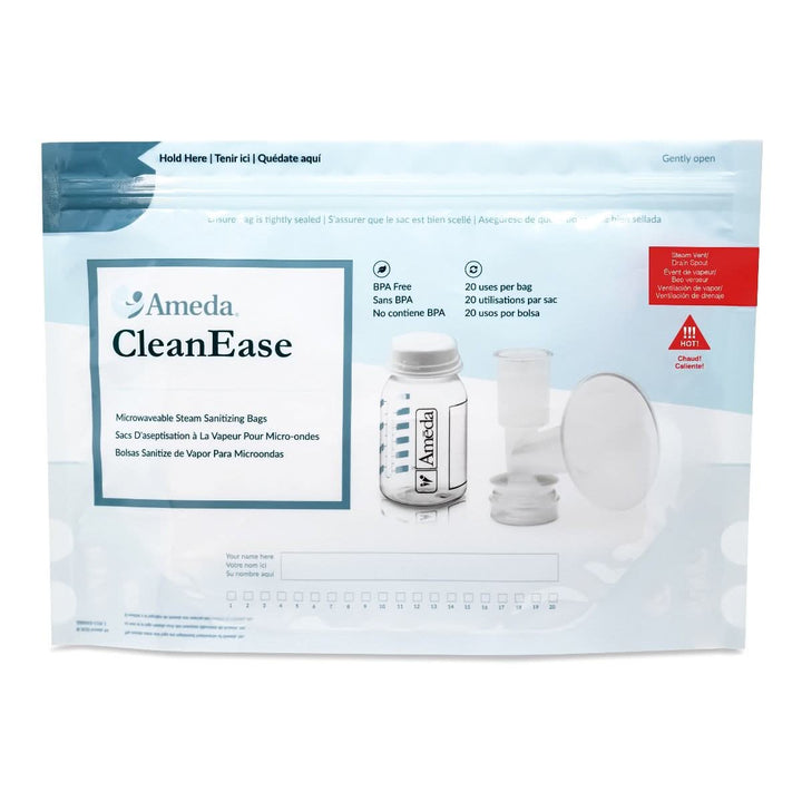 Ameda CleanEase Microwaveable Steam Bags 7 PK