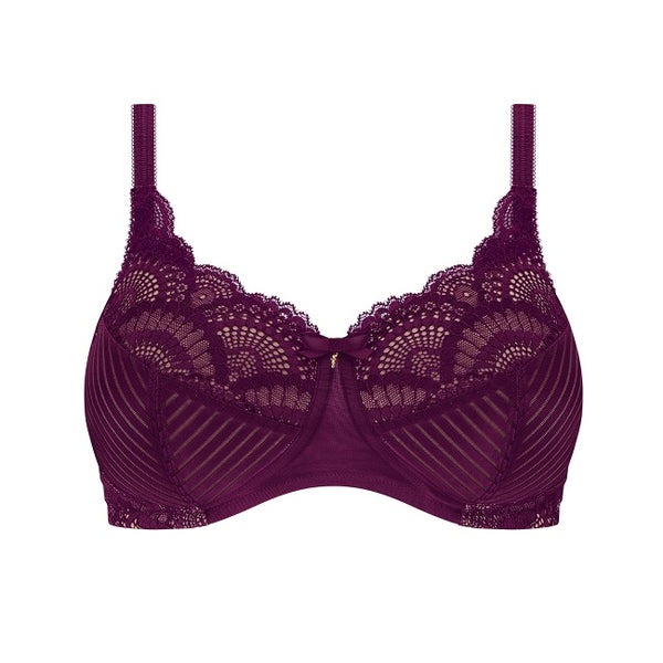 Amoena Karolina Padded Wire Free Bra Dark Berry/Sand