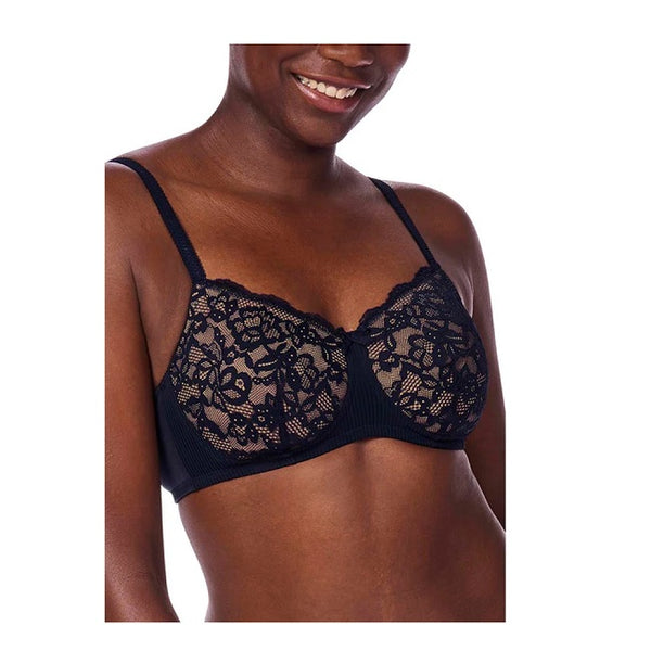 Amoena Kyra Padded Wire Free Bra Dark Blue/Sand