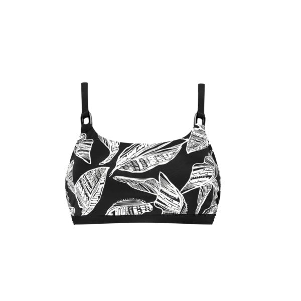 Amoena Lanzarote Black & White Bikini Top