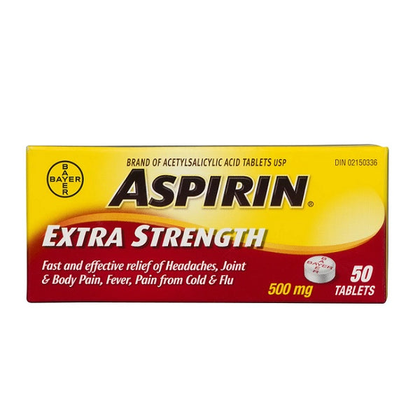 Aspirin Extra Strength 500mg Tablets