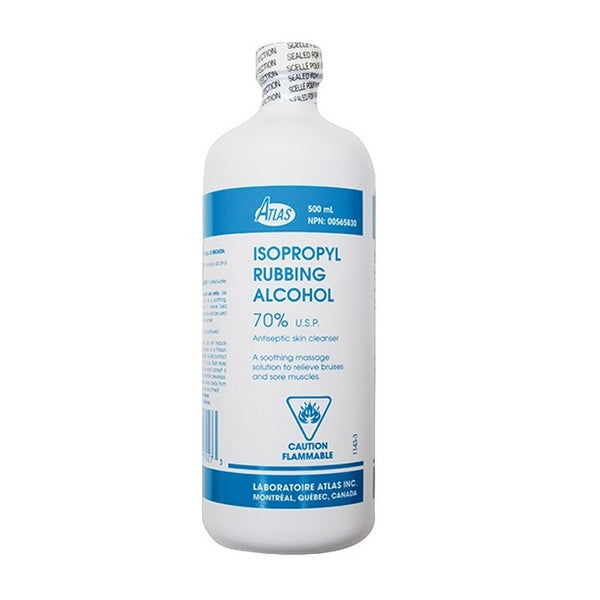 Atlas Isopropyl Rubbing Alcohol 70% Antiseptic Skin Cleanser 450mL