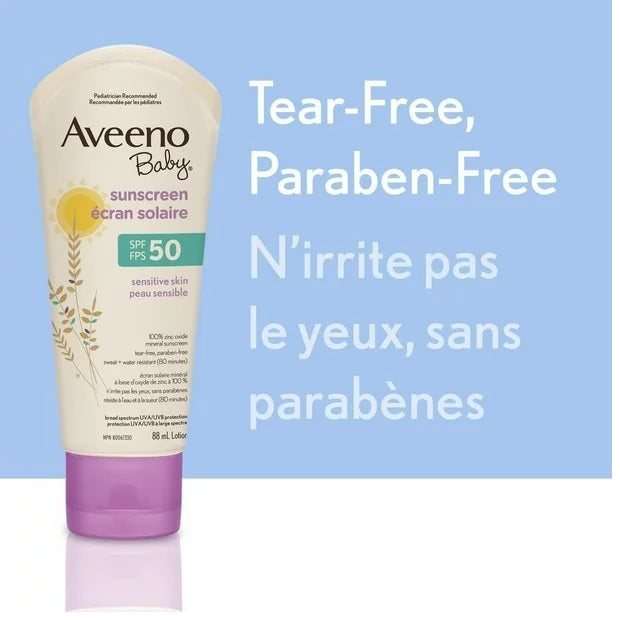 Aveeno Baby Sensitive Skin Mineral Sunscreen SPF 50