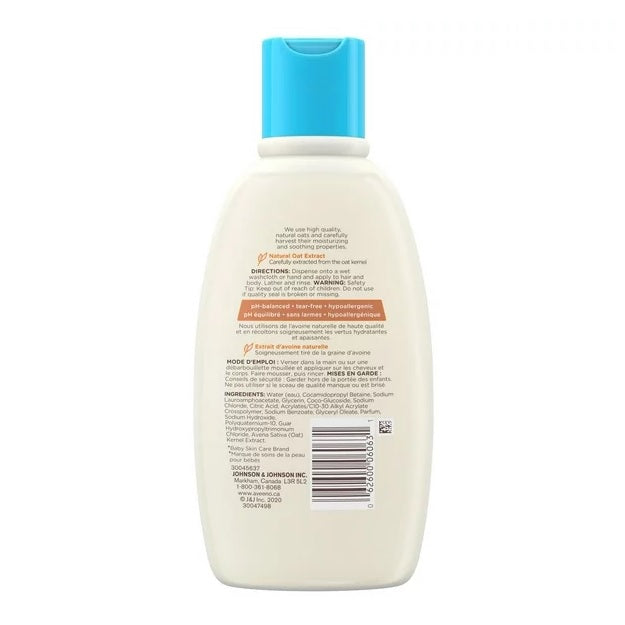 Aveeno Baby Daily Wash & Shampoo 236mL - Back