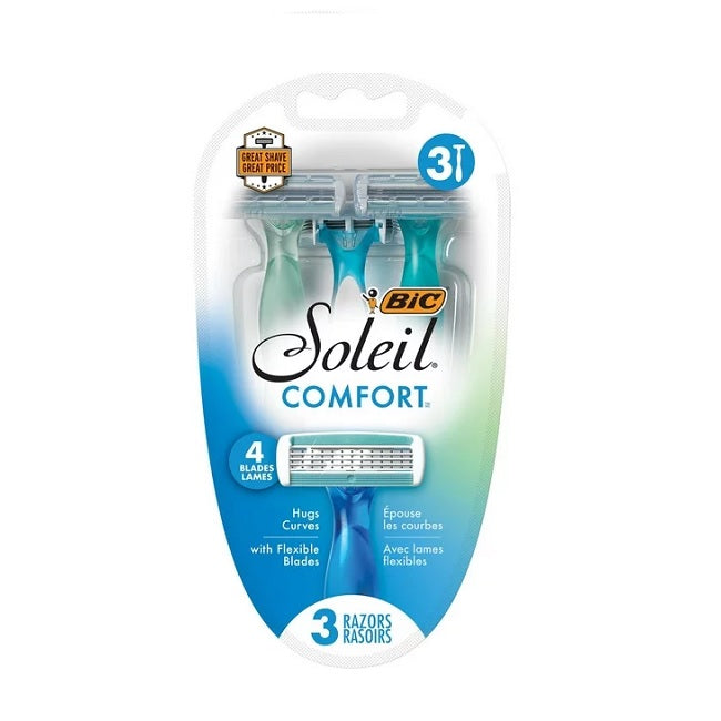 BIC Soleil Comfort Women’s Disposable Razor 3 Count