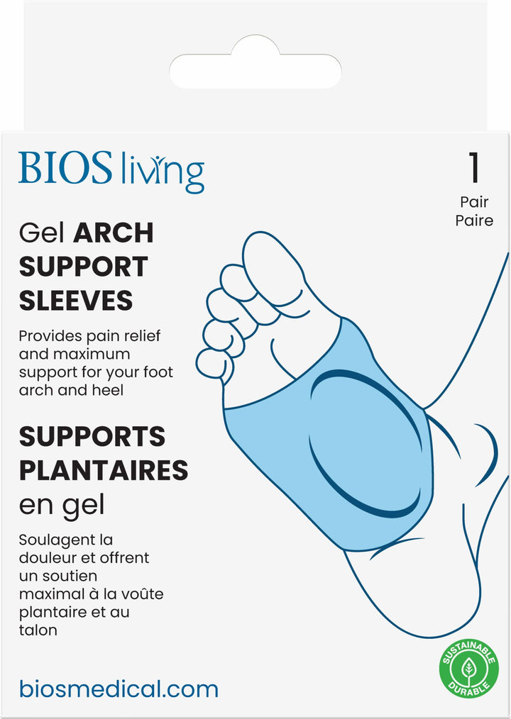 BIOS Medical Gel Arch Support Sleeves Pair