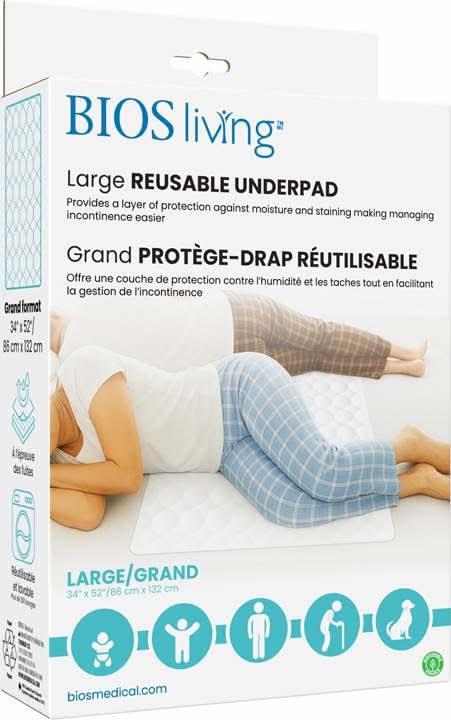 BIOS Medical Large Reusable Underpad 34x52