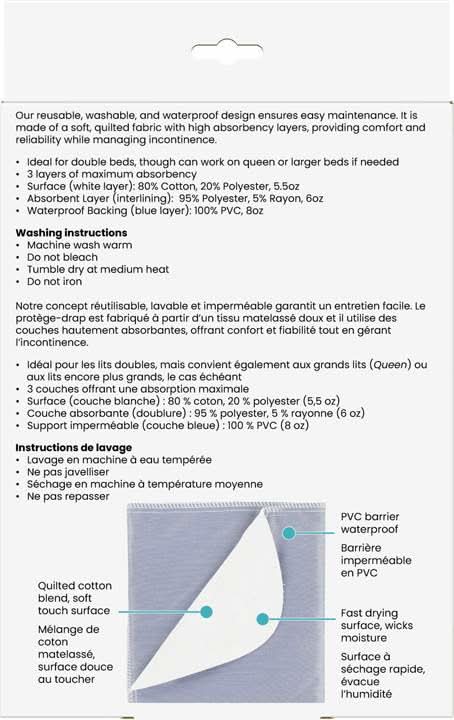 BIOS Medical Large Reusable Underpad 34x52