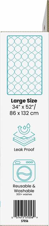 BIOS Medical Large Reusable Underpad 34x52