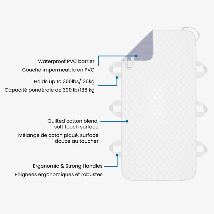 BIOS Medical Reusable Positioning Underpad with 8 handles - X-Large