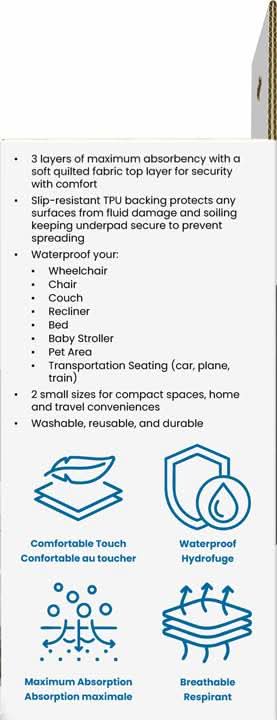 BIOS Medical Small Spaces Reusable Underpad 2 Pack